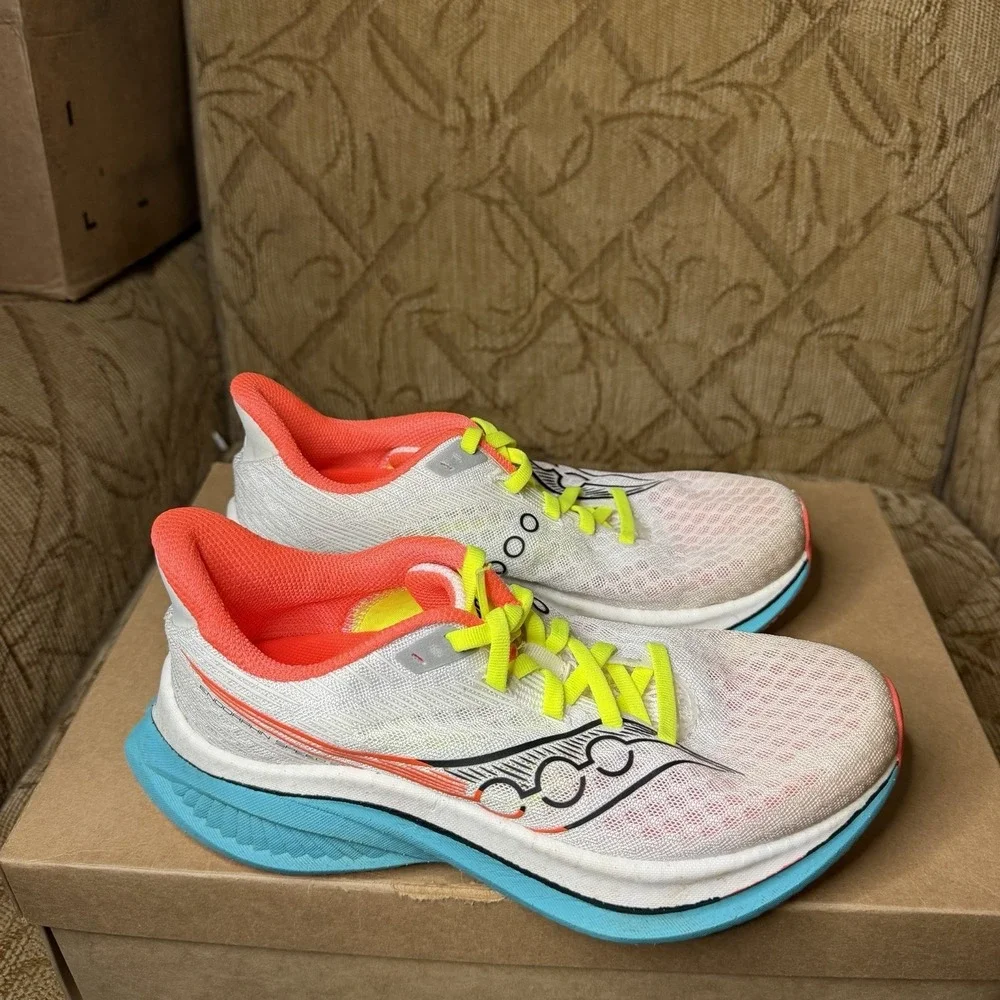 Saucony Endorphin Speed 5 Running Shoes Women's US 7.5 White/Mutant S11007-97
